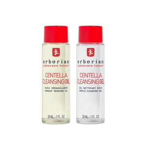 Doppia Detersione Coreana: olio struccante e gel detergente 30 ml | Erborian
