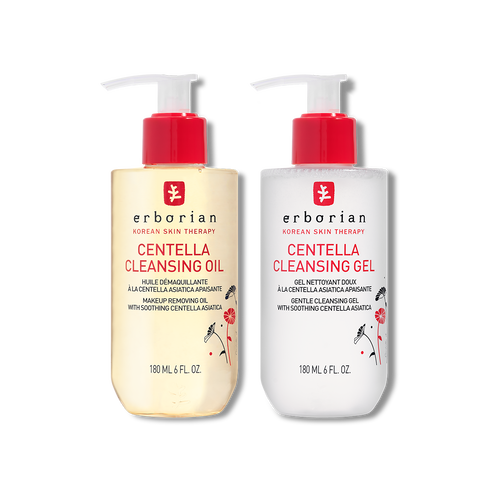 Doppia Detersione Coreana: olio struccante e gel detergente | Erborian