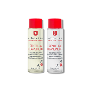 Doppia Detersione Coreana: olio struccante e gel detergente 30 ml | Erborian