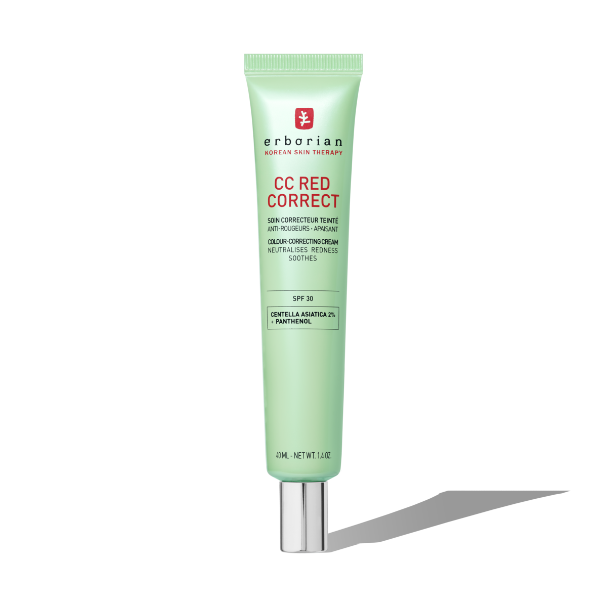 CC Red Correct - Perfezionatore di pelle anti-rossori 40 ml | Erborian